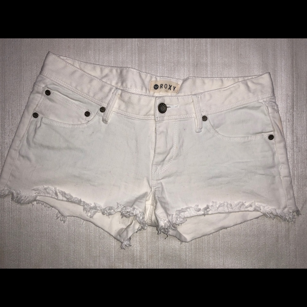 Roxy White Jean Shorts size 27